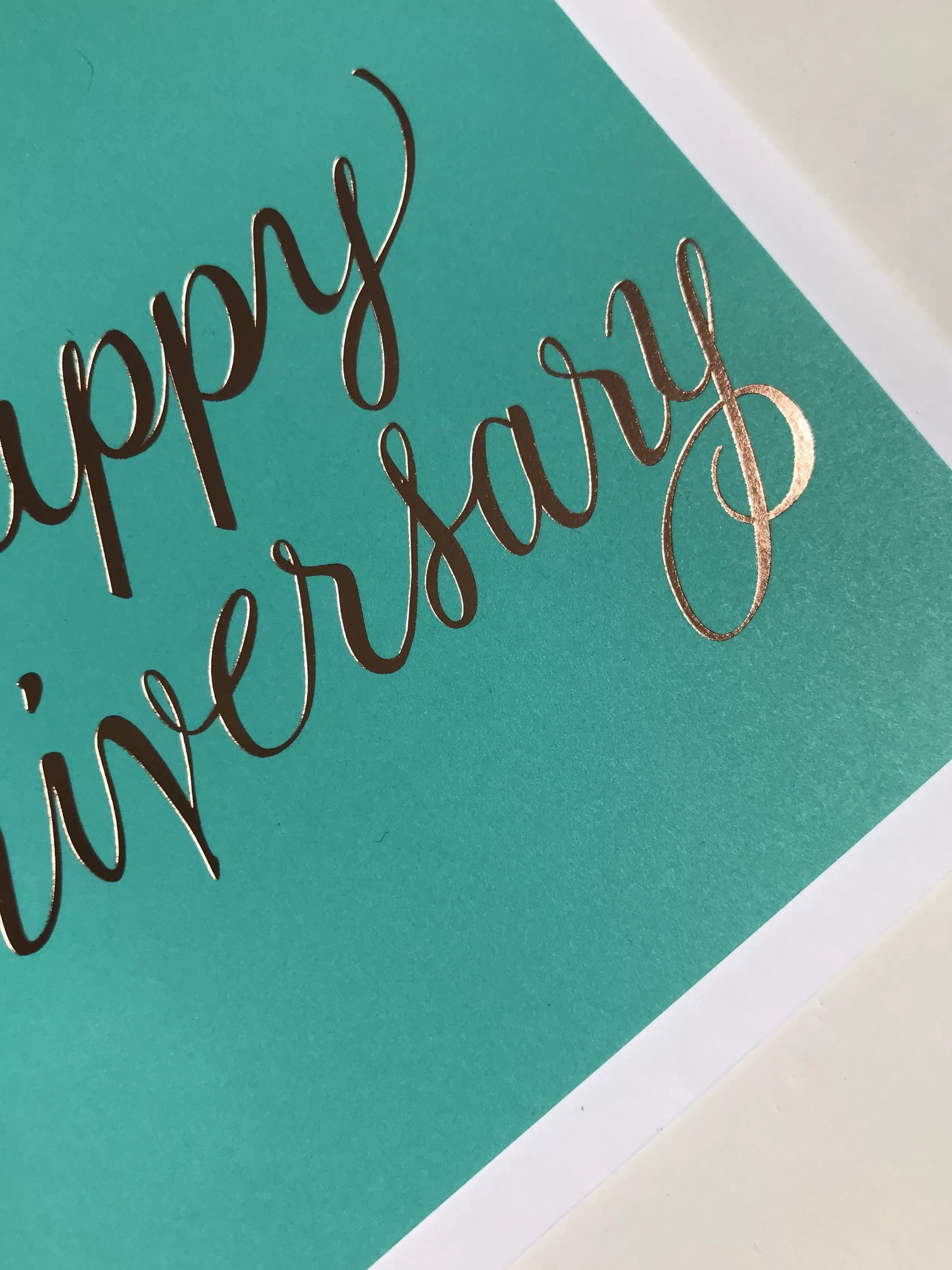 rose_gold_foil_happy_anniversary_card_2.webp Rose Gold Foil Happy Anniversary Card<Banquet Workshop Cheap